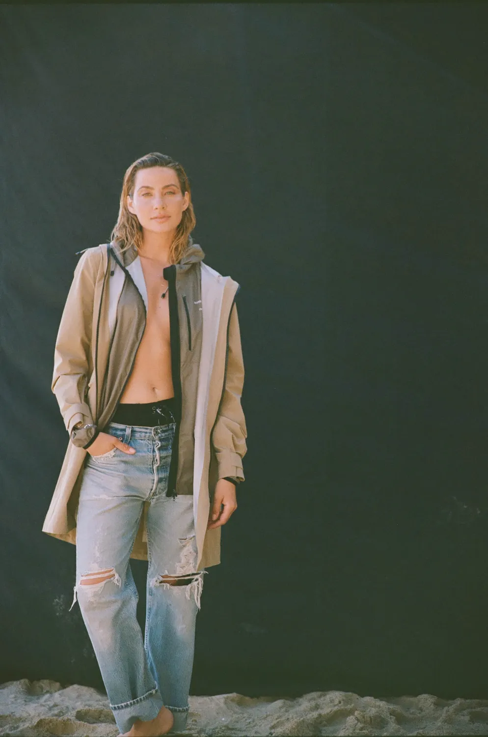 Giordana Tommy Trench regnjacka khaki vattentät