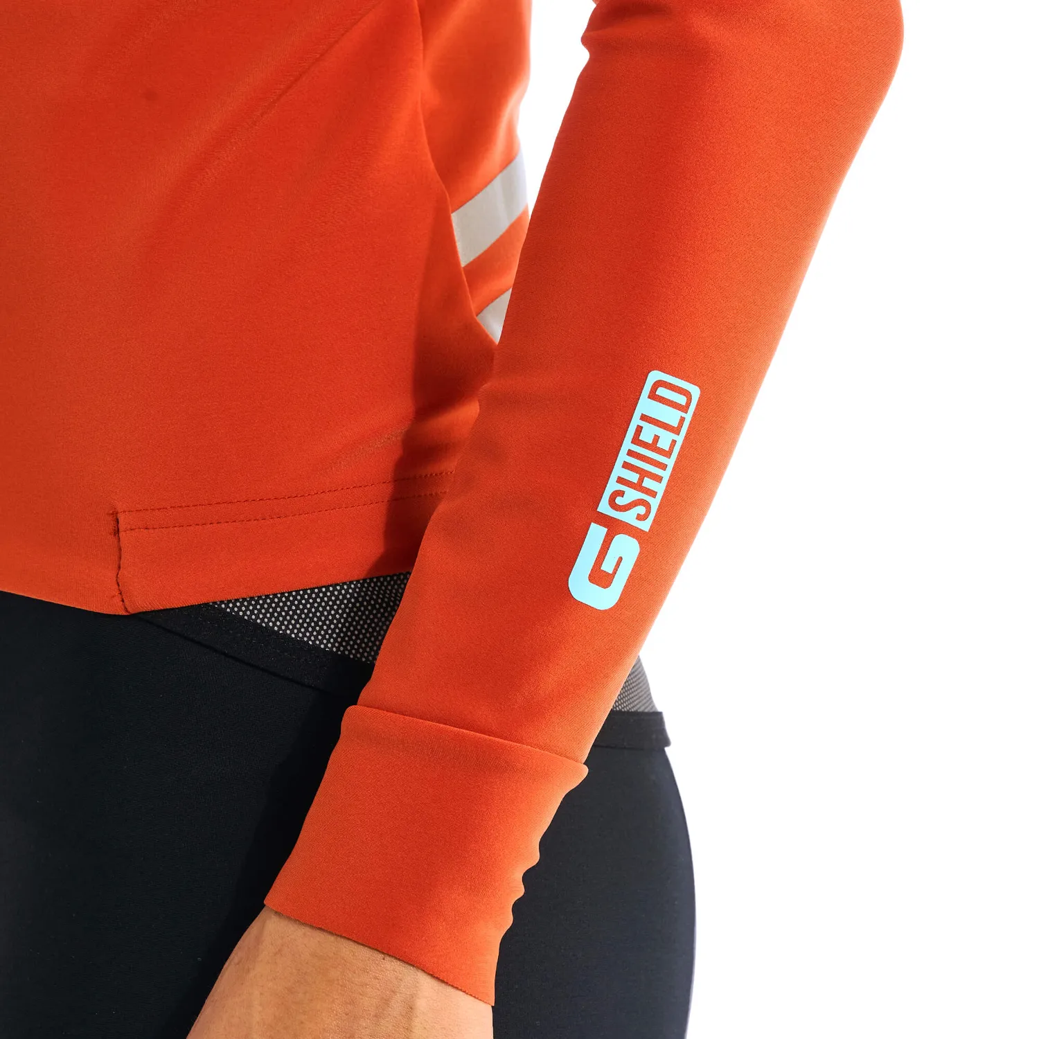Giordana G-Shield Thermal cykeltröja sienna orange vindtät