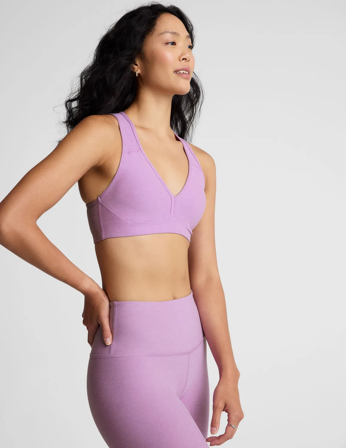 Beyond Yoga Spacedye Lift Your Spirits Bra sportbehå Lilac Petal