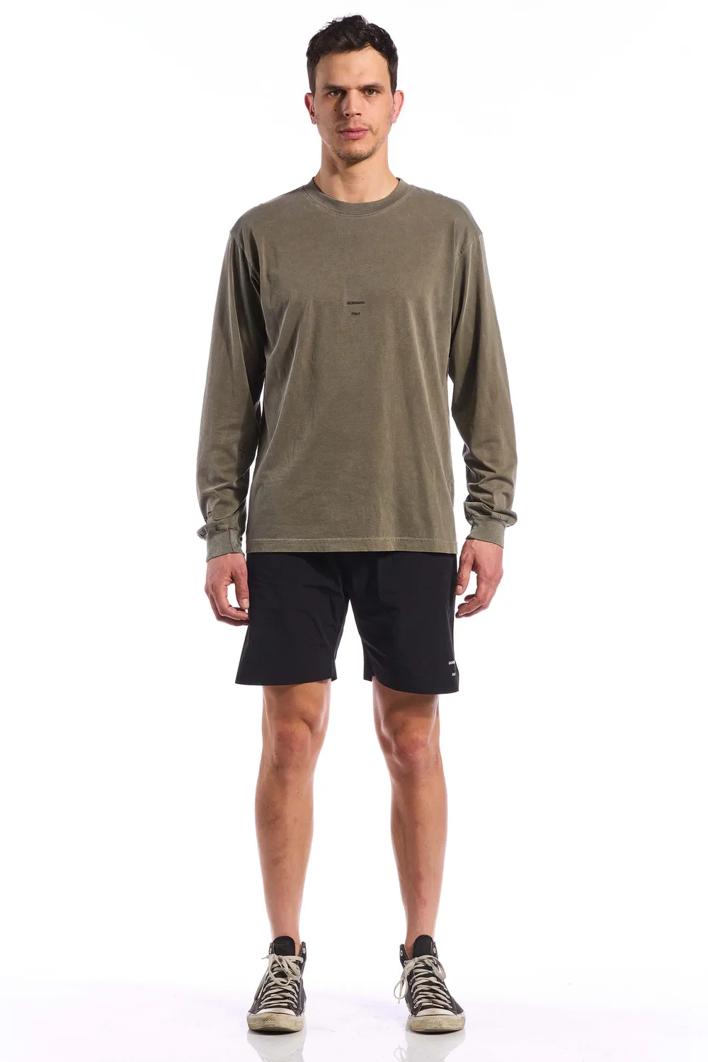 Giordana Long Sleeve Steps Tee t-shirt gråblå