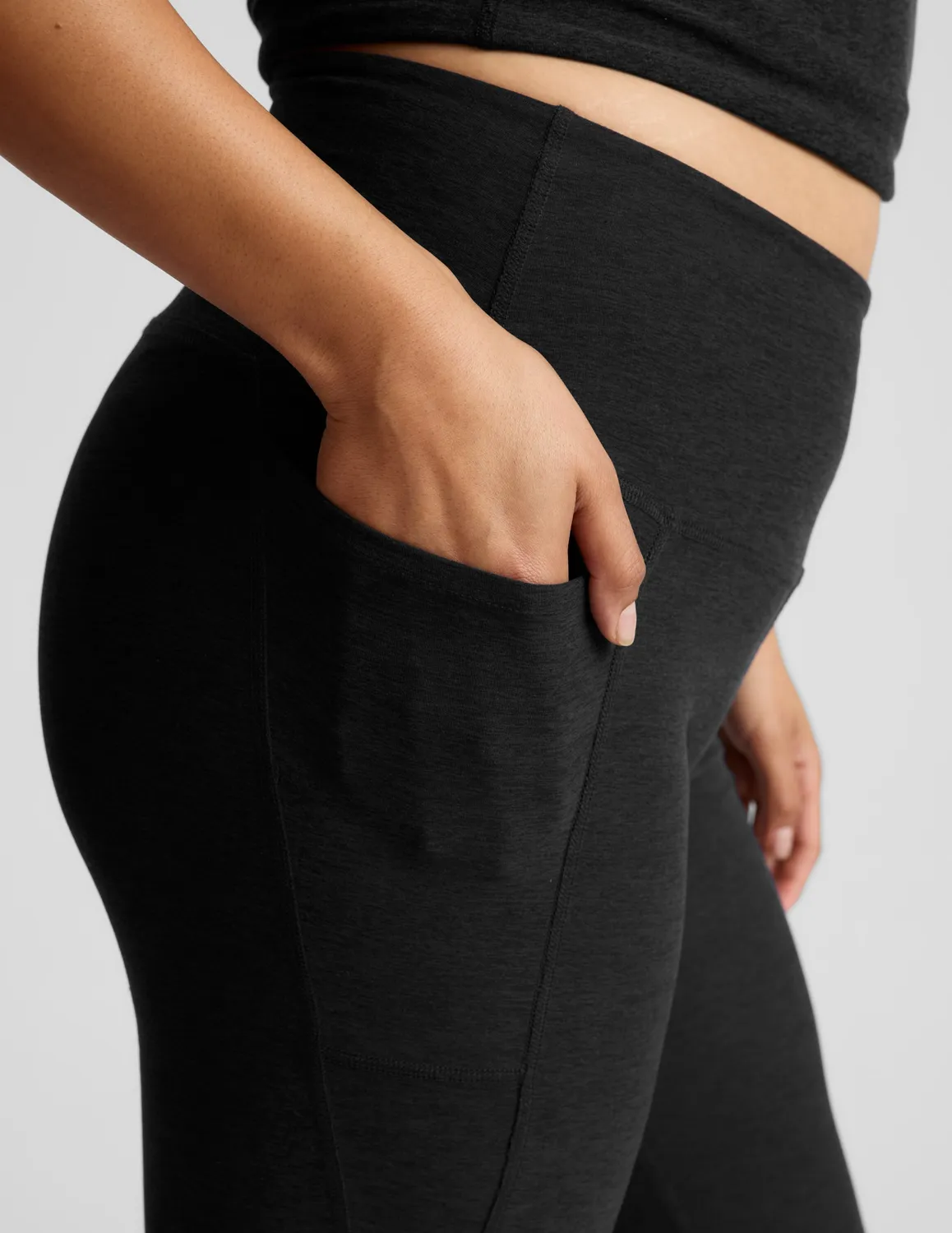 Beyond Yoga Spacedye Out Of Pocket Midi Legging Darkest Night fickor