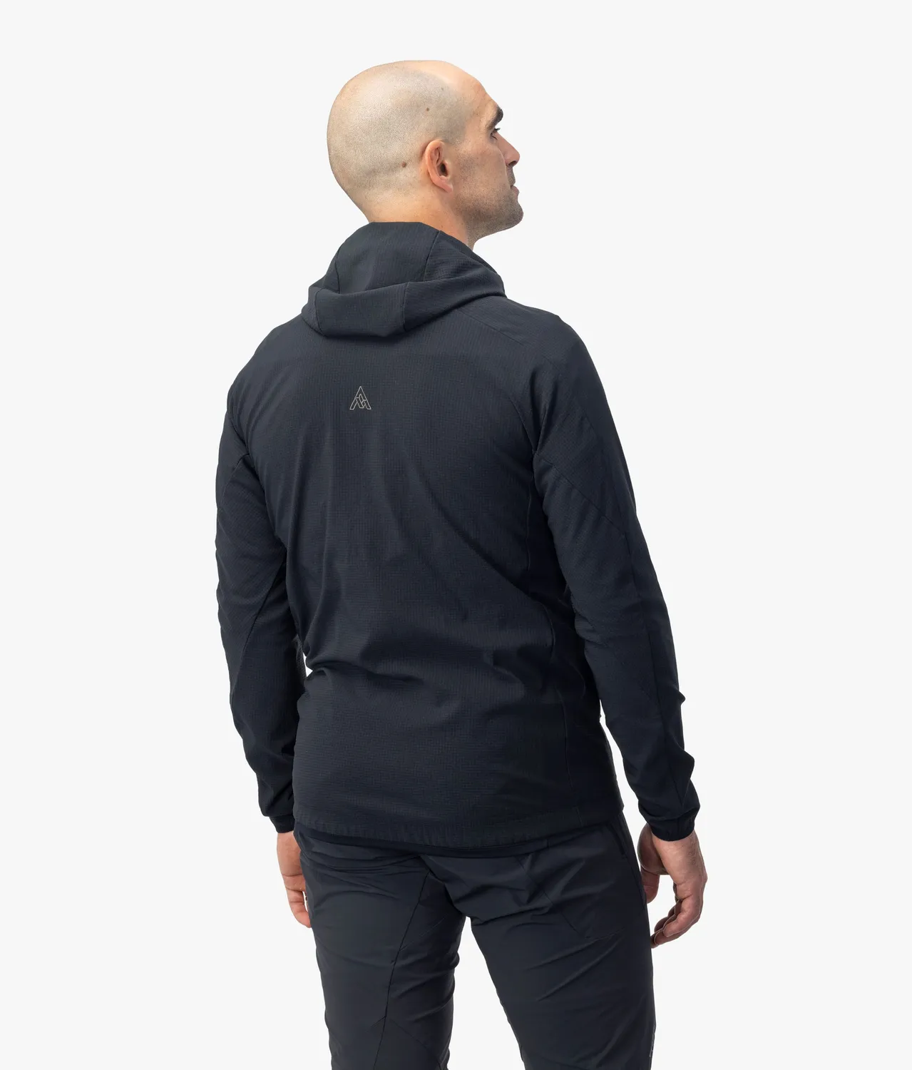 7MESH Spruce hoodie herr svart varm