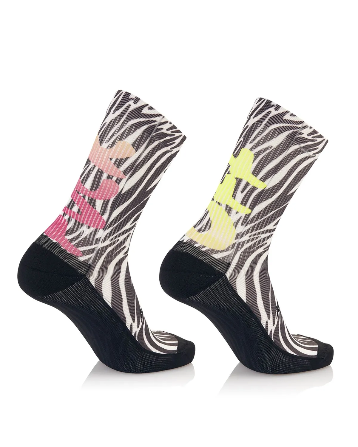 MB Wear Trail Spirit Zebra löparstrumpor L–XL kompression