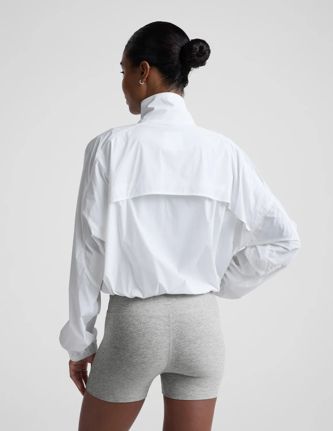 Beyond Yoga Places To Go Half Zip jacka vit UPF 50+