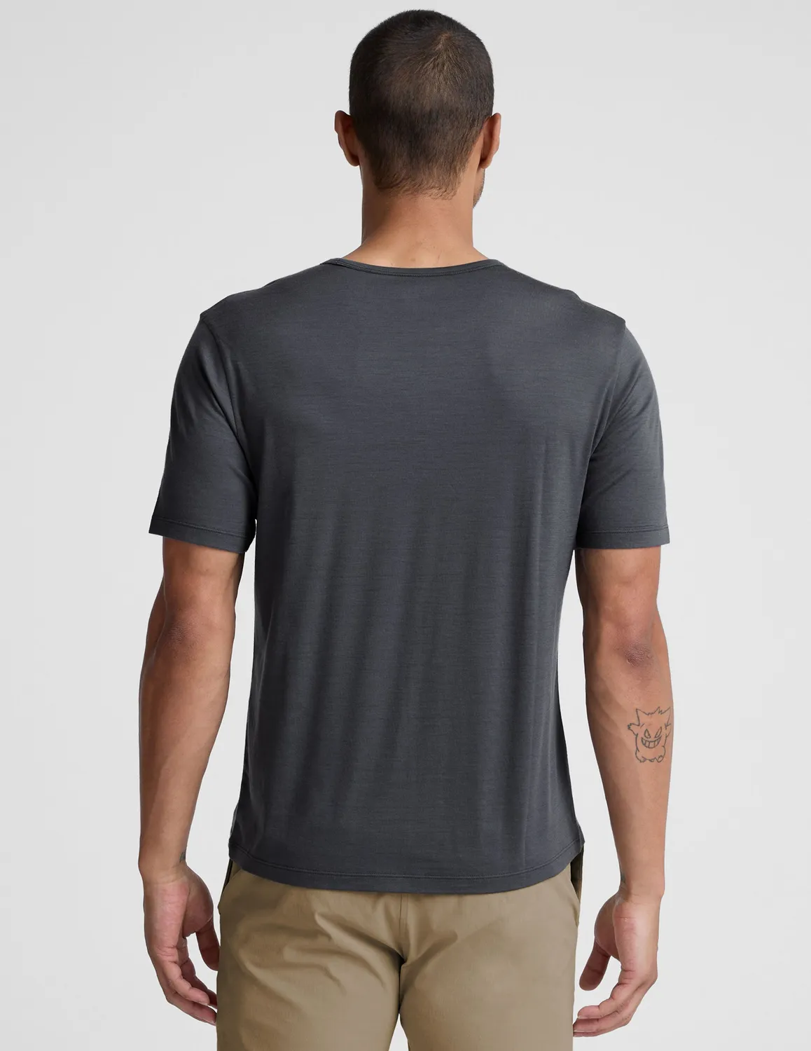 Beyond Yoga Merino Wool Crew t-shirt Obsidian Slate andas