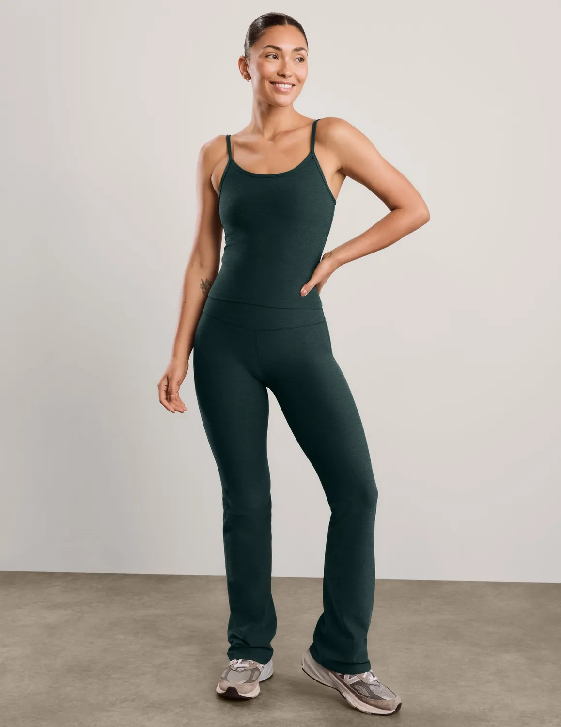 Beyond Yoga Spacedye Forever Tank linne Dark Ivy stretch