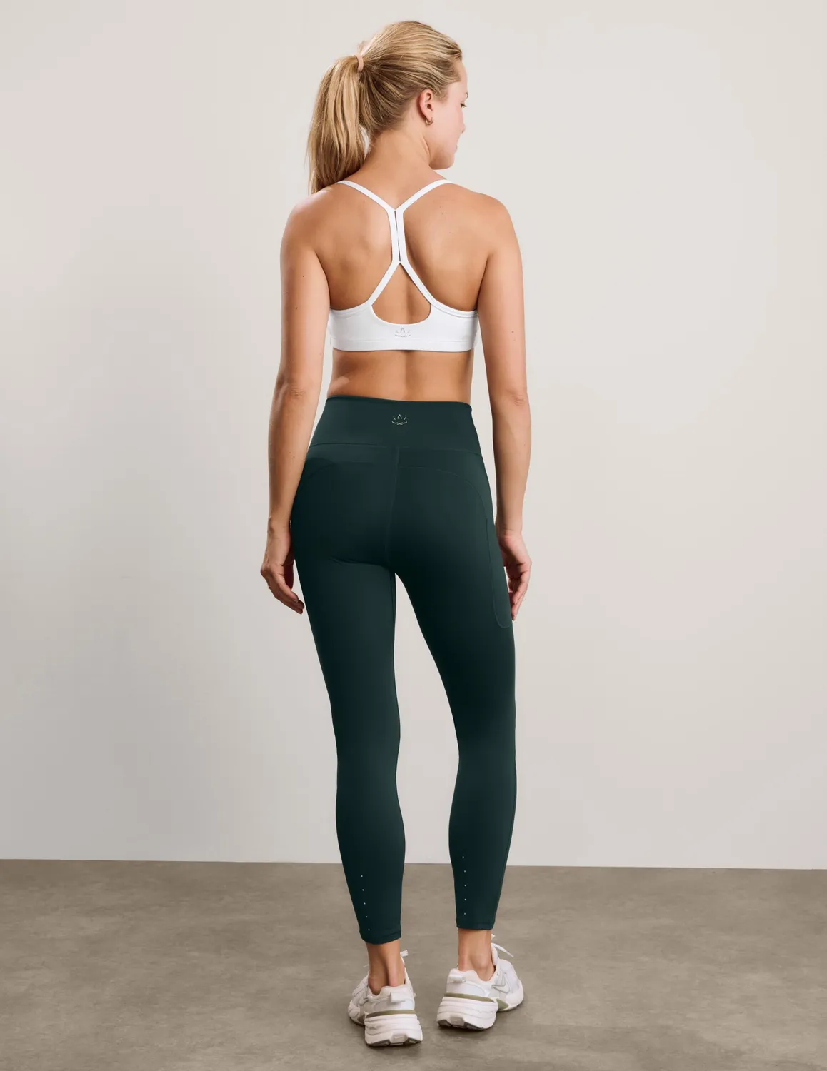 Beyond Yoga Pacer Fleece-Backed Pocket leggings Dark Ivy fodrade