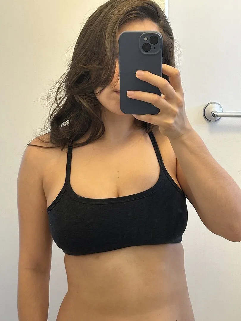 Beyond Yoga Spacedye Slim Racerback Bra bh Mango Pop Heather mellanstöd