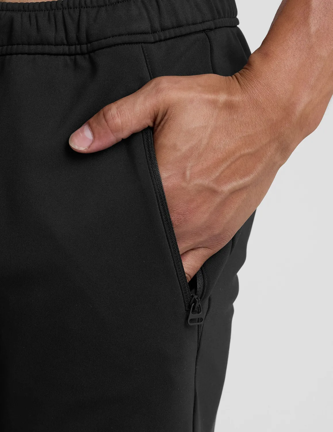 Beyond Yoga Pacer Fleece-Backed Men's Pant träningsbyxa Black fleece