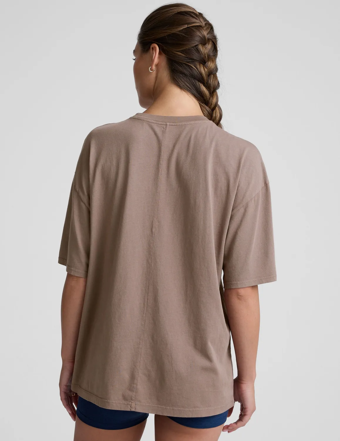 Beyond Yoga Oversized Cotton Tee t-shirt mauve oversize