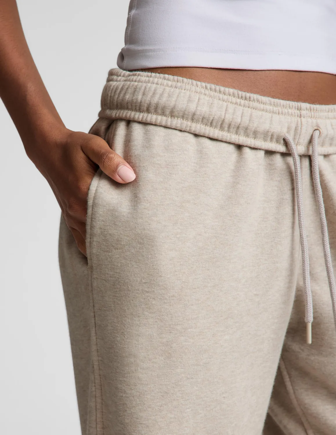Beyond Yoga LuxeFleece 2.0 Straight Leg Sweatpant 31" mjukisbyxor oatmeal
