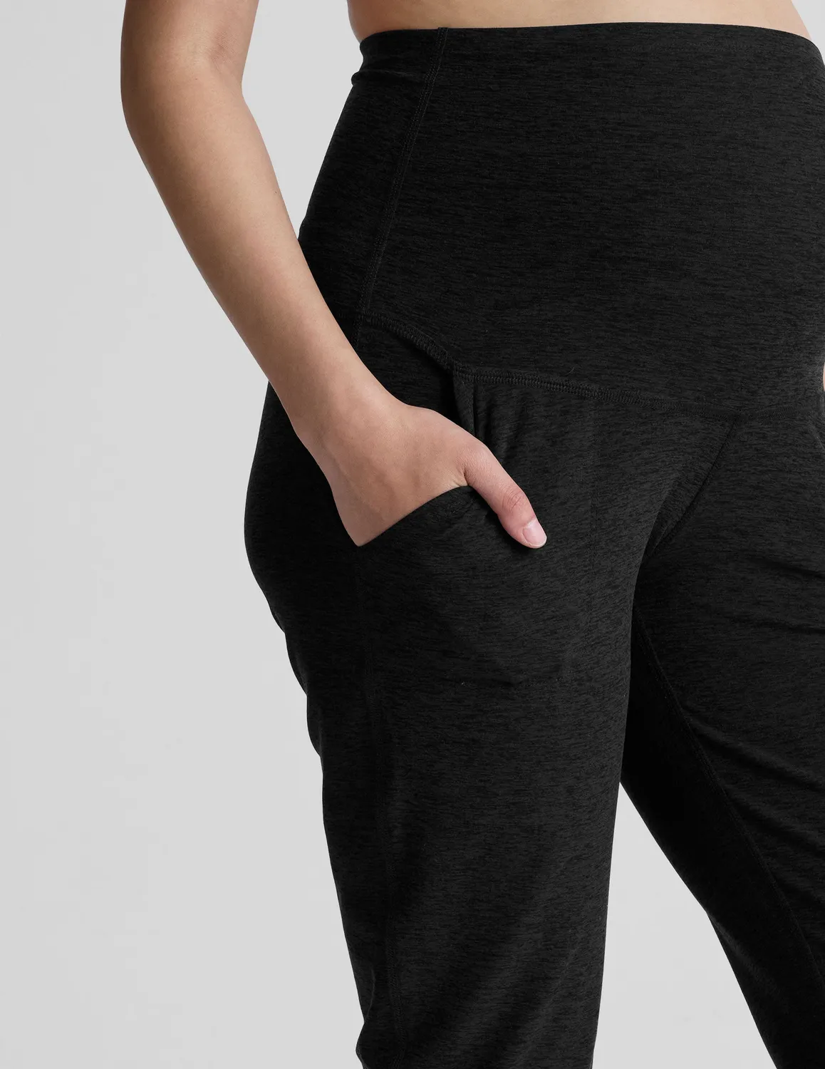 Beyond Yoga Spacedye Beyond the Bump Midi Jogger mjukisbyxor Darkest Night