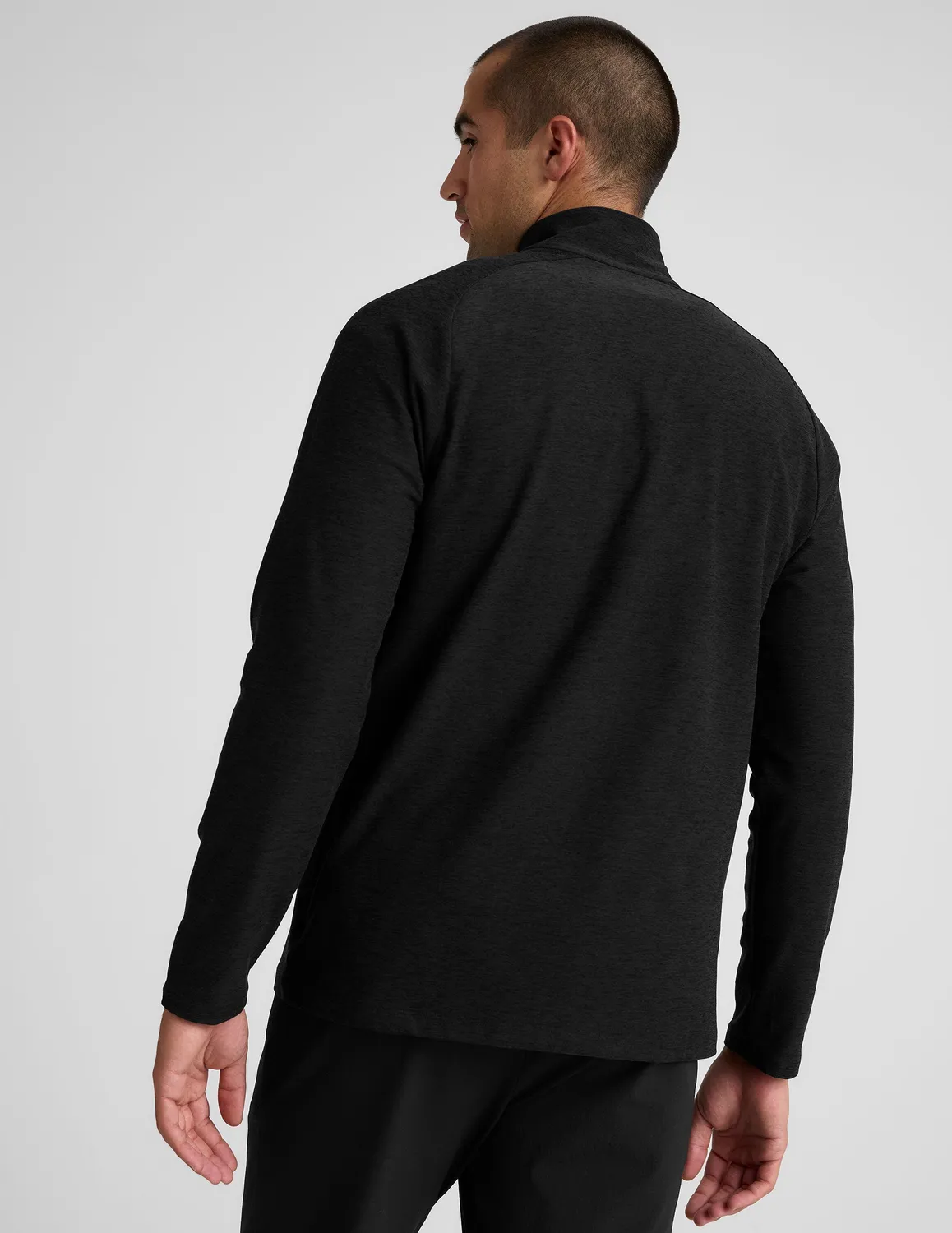 Beyond Yoga Spacedye Terrain Quarter Zip träningströja Darkest Night