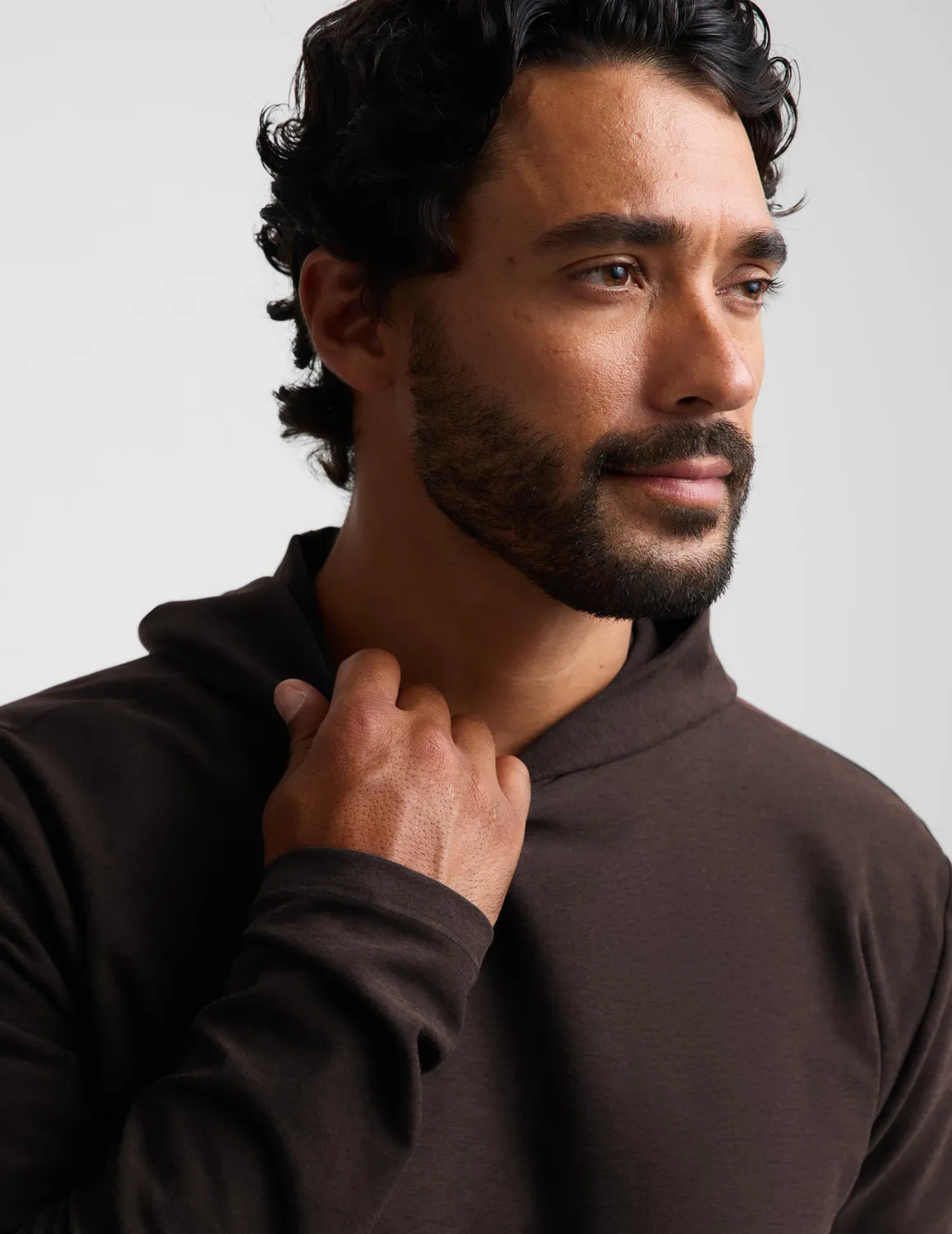Beyond Yoga Spacedye Go-To Men's Hoodie Dark Chocolate mjuk