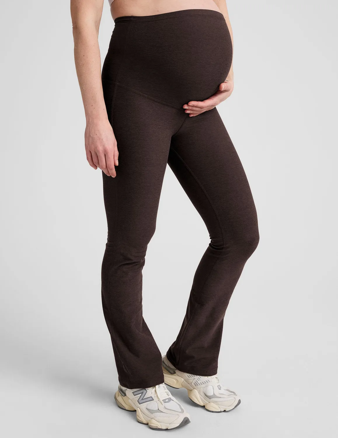 Beyond Yoga Spacedye Practice Maternity Pant mammabyxor Dark Chocolate