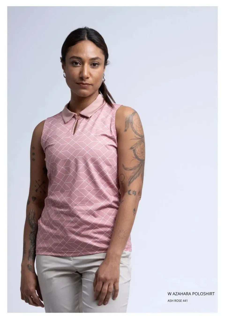 CROSS SPORTSWEAR Azahara pikétröja ash rose dam