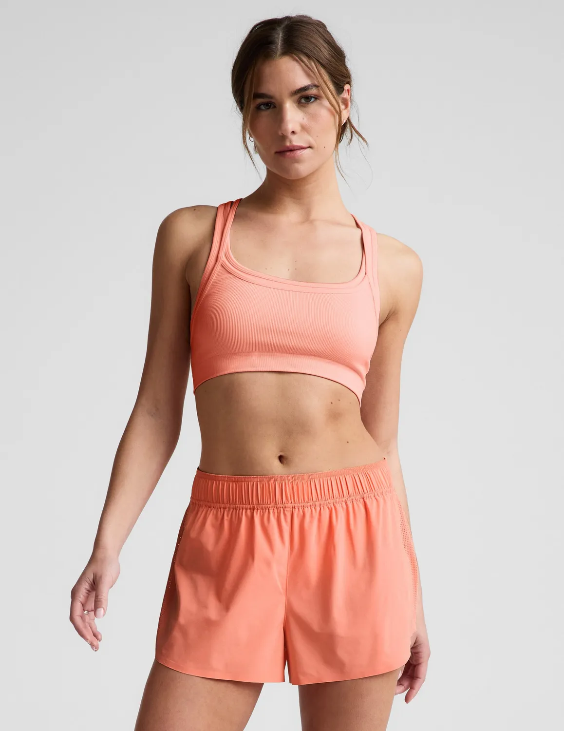 Beyond Yoga Solemate 2.5" Short träningsshorts Dreamsicle mesh