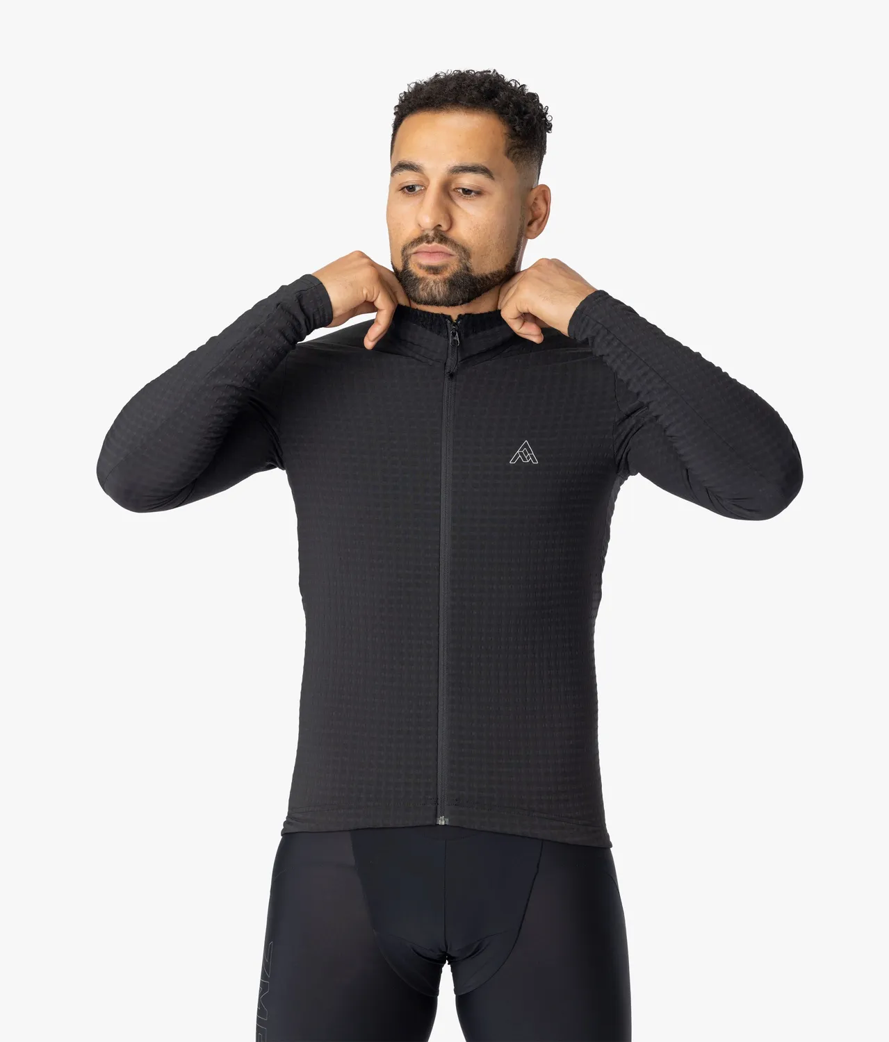 7MESH Seton långärmad cykeltröja svart thermal
