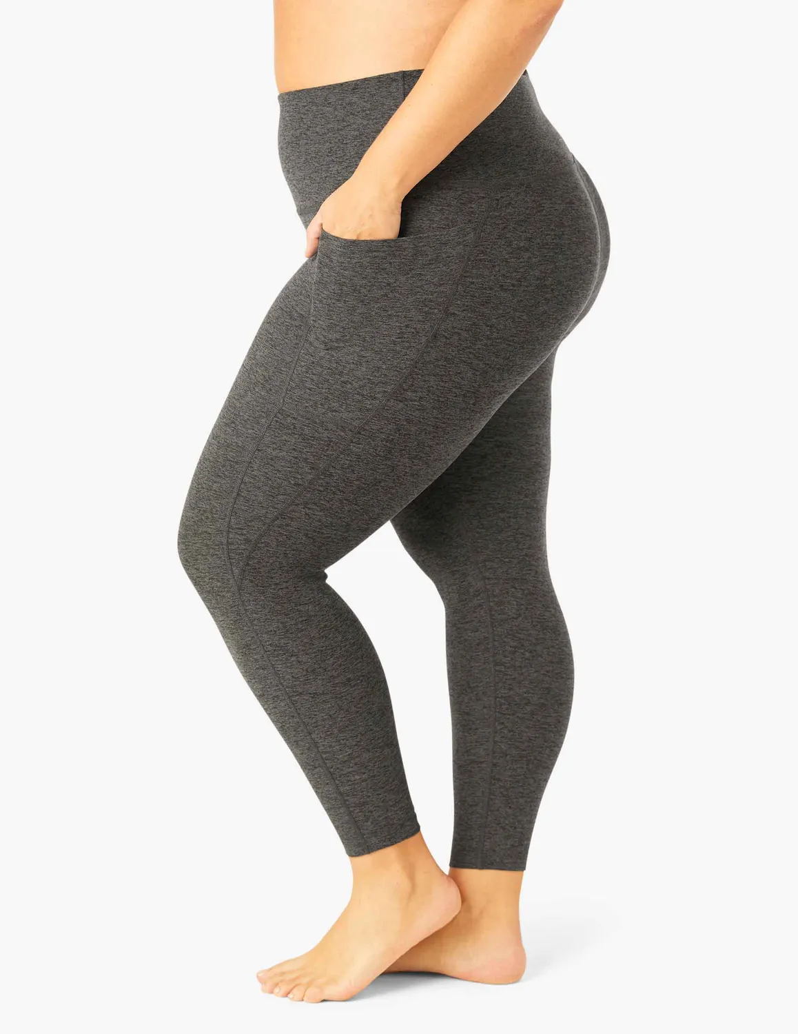 Beyond Yoga Spacedye Out Of Pocket leggings midi Black-Charcoal