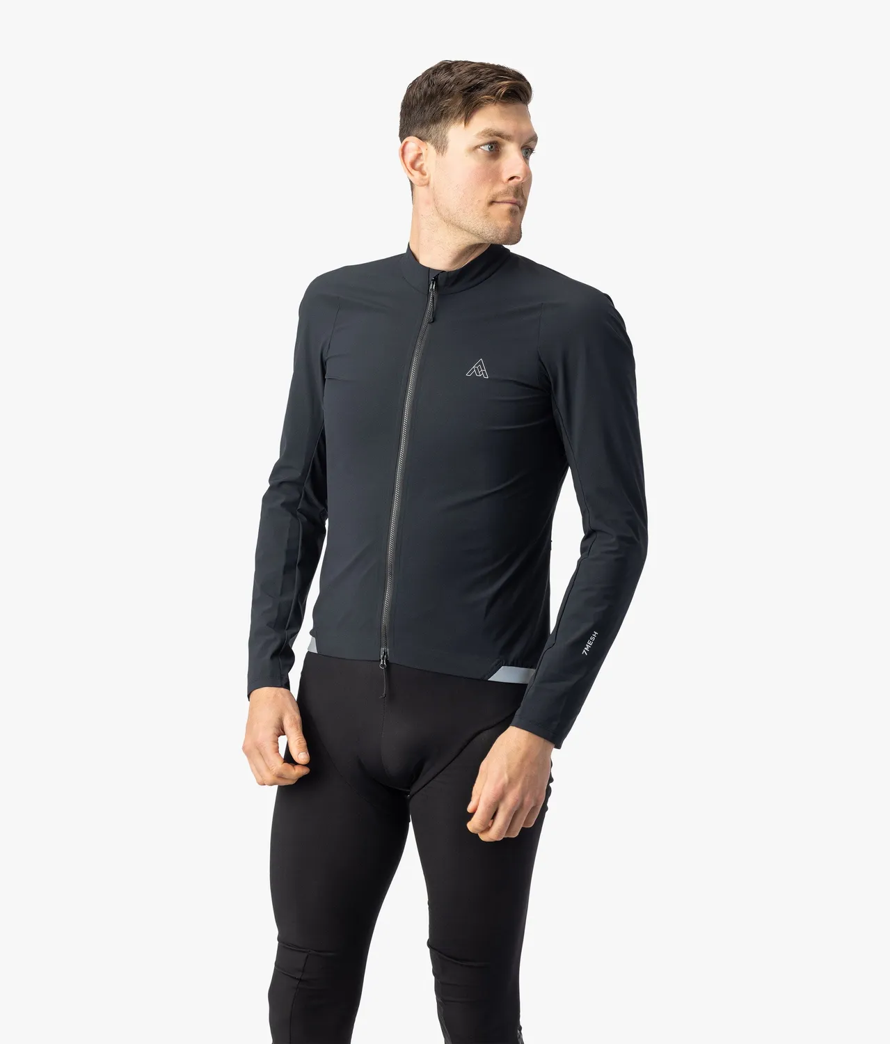 7MESH S2S långärmad cykeltröja herr Raisin vindtät