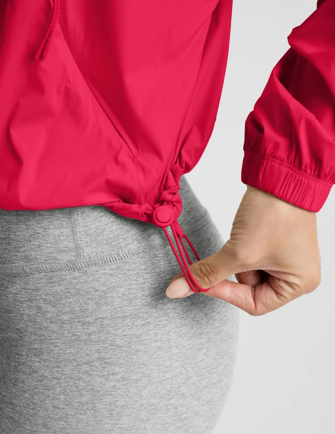 Beyond Yoga Places To Go Half Zip jacka röd UPF 50+