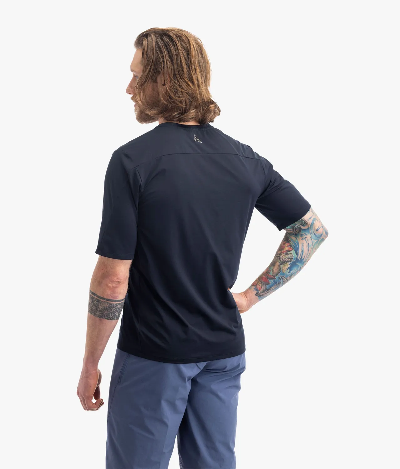 7MESH Atlas Short Sleeve cykeltröja svart UPF 30+