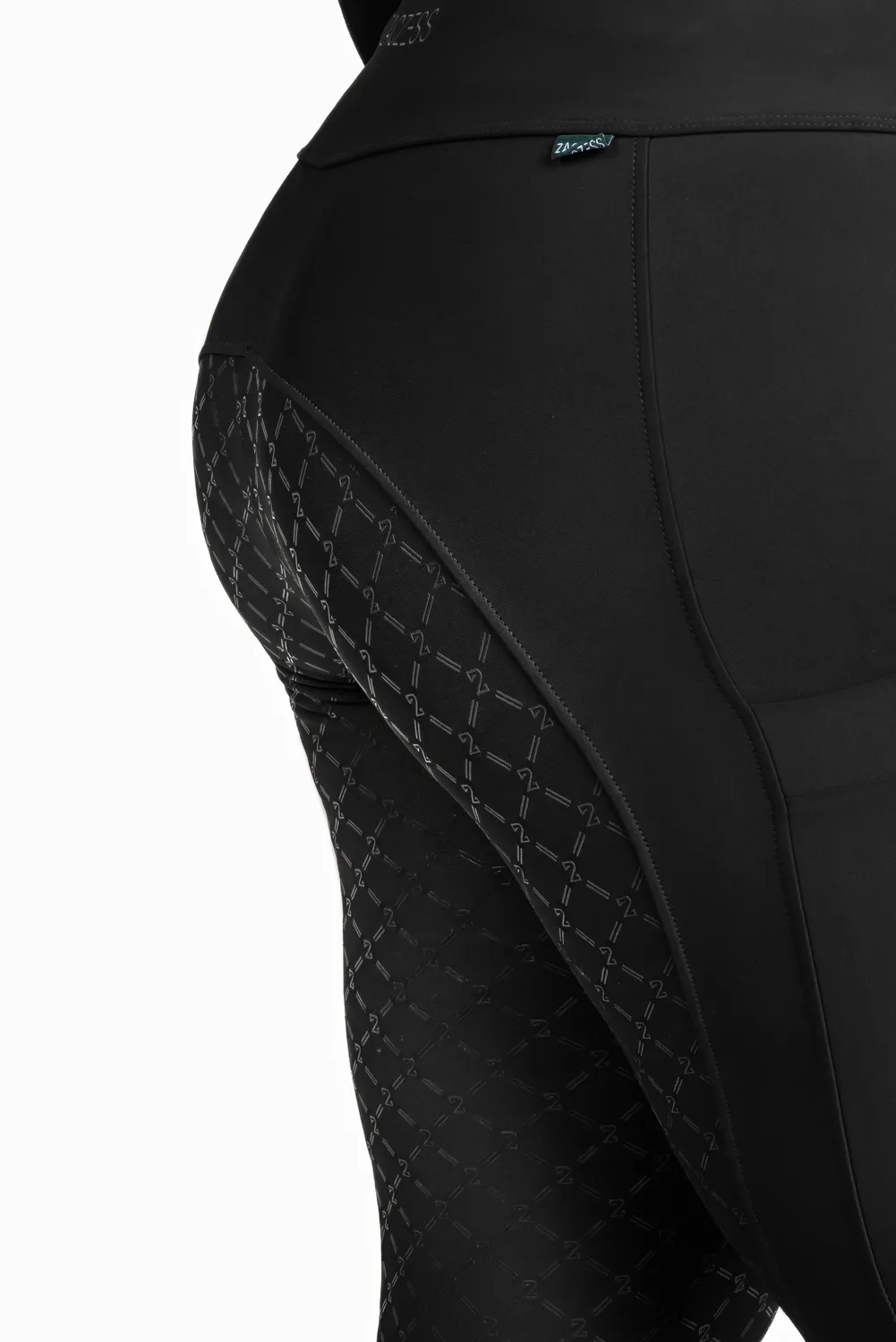 ZacZess Ohio Black ridleggings plus stora storlekar