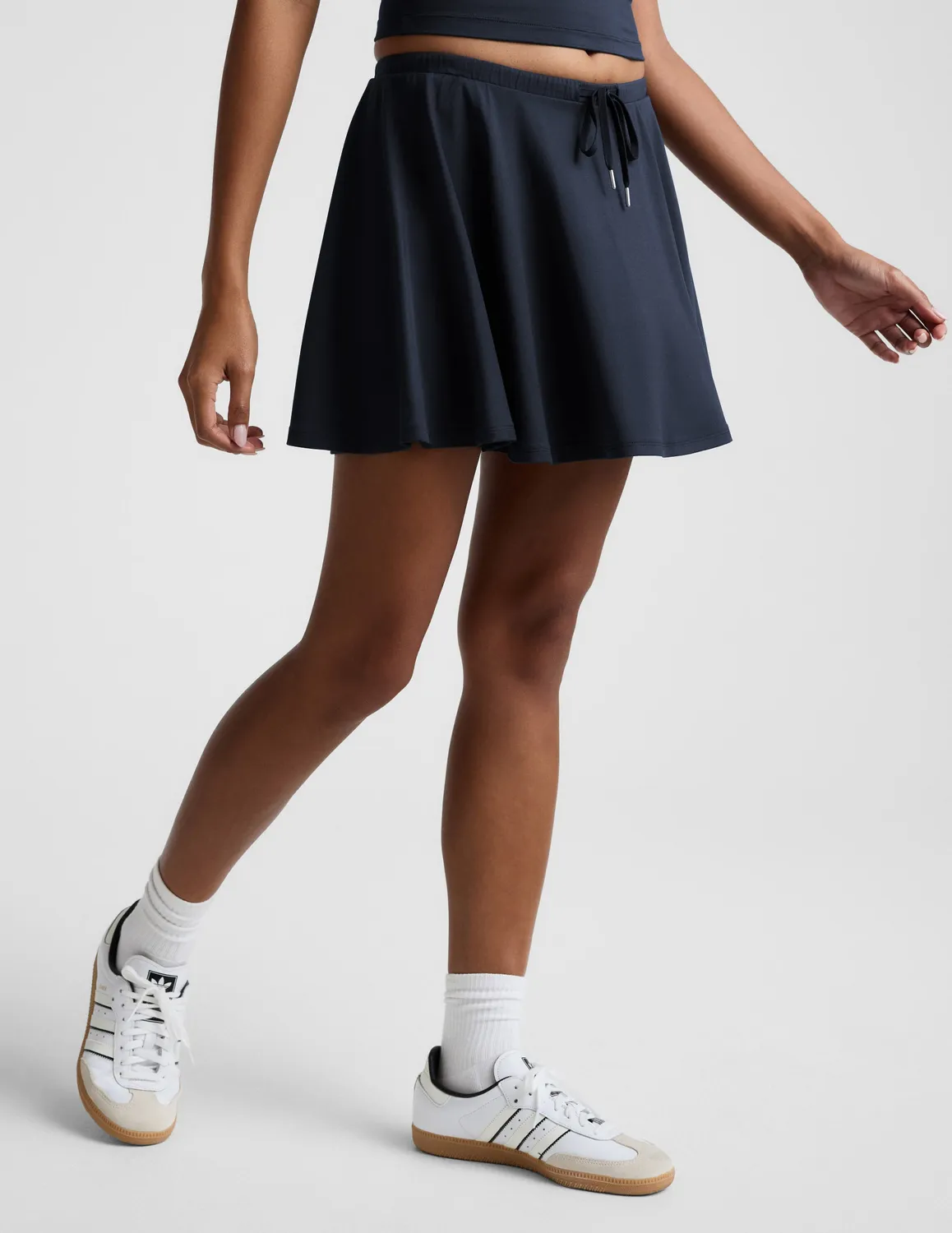 Beyond Yoga Sport Active Drawcord Mini Skirt kjol Nocturnal Navy shorts