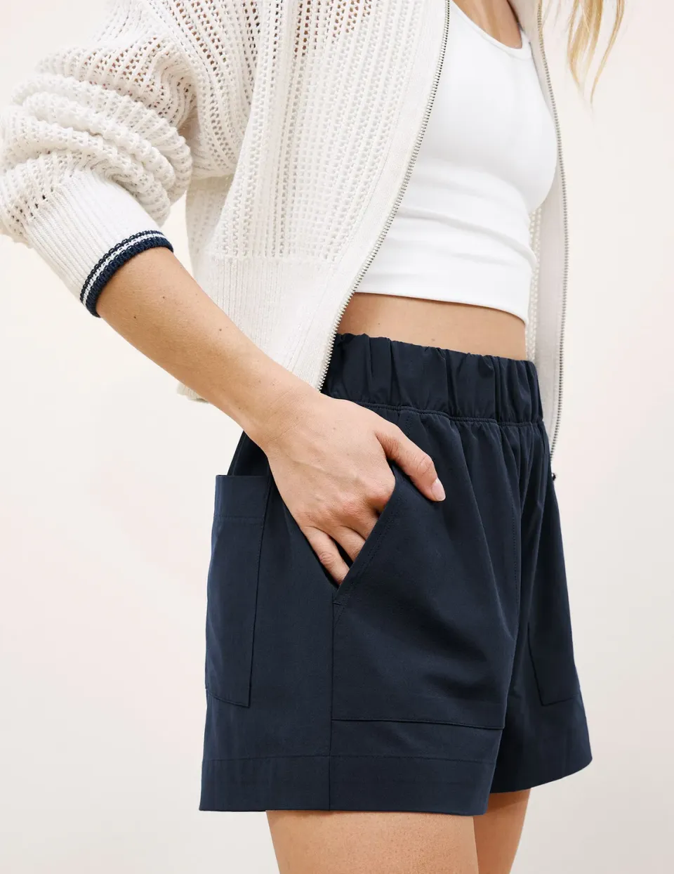 Beyond Yoga Easy 3" träningsshorts Nocturnal Navy