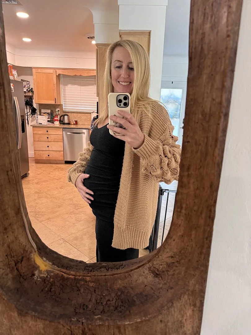 Beyond Yoga Spacedye Inspire Maternity Midi mammaklänning beige