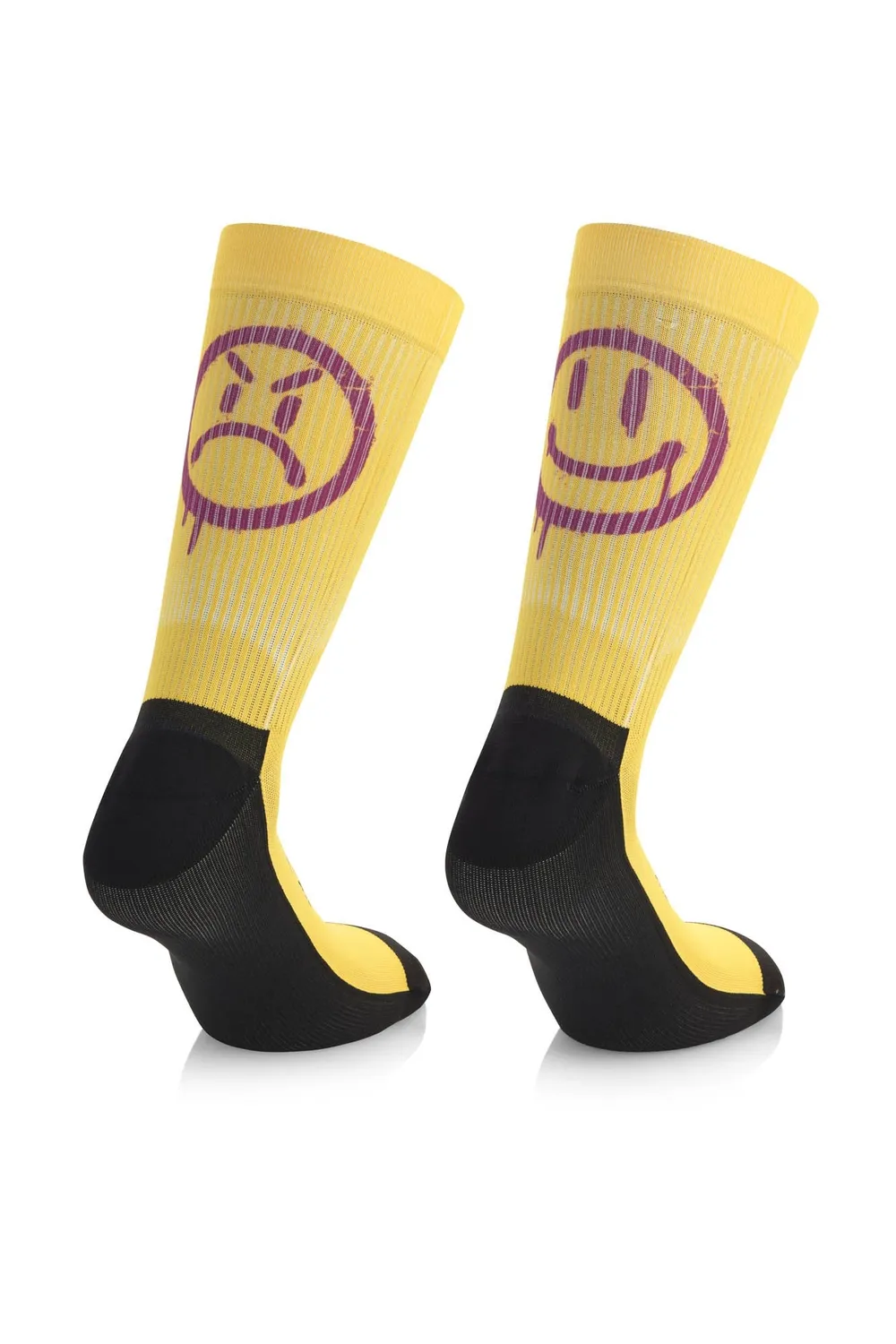 MB Wear Trail Spirit Smile Yellow-V trailstrumpor gul kompression