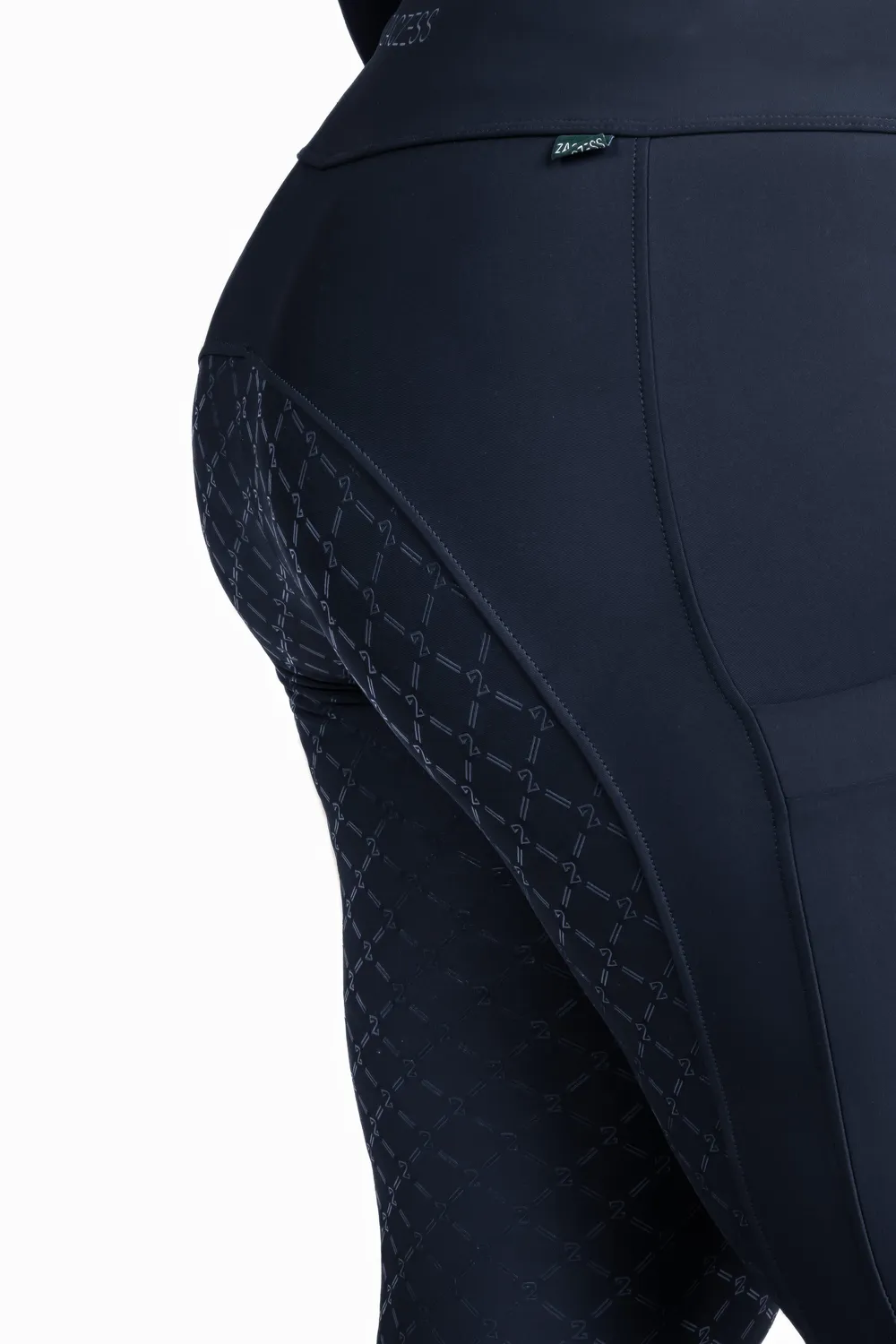 ZacZess Ohio Plus ridleggings ocean full grip hög midja