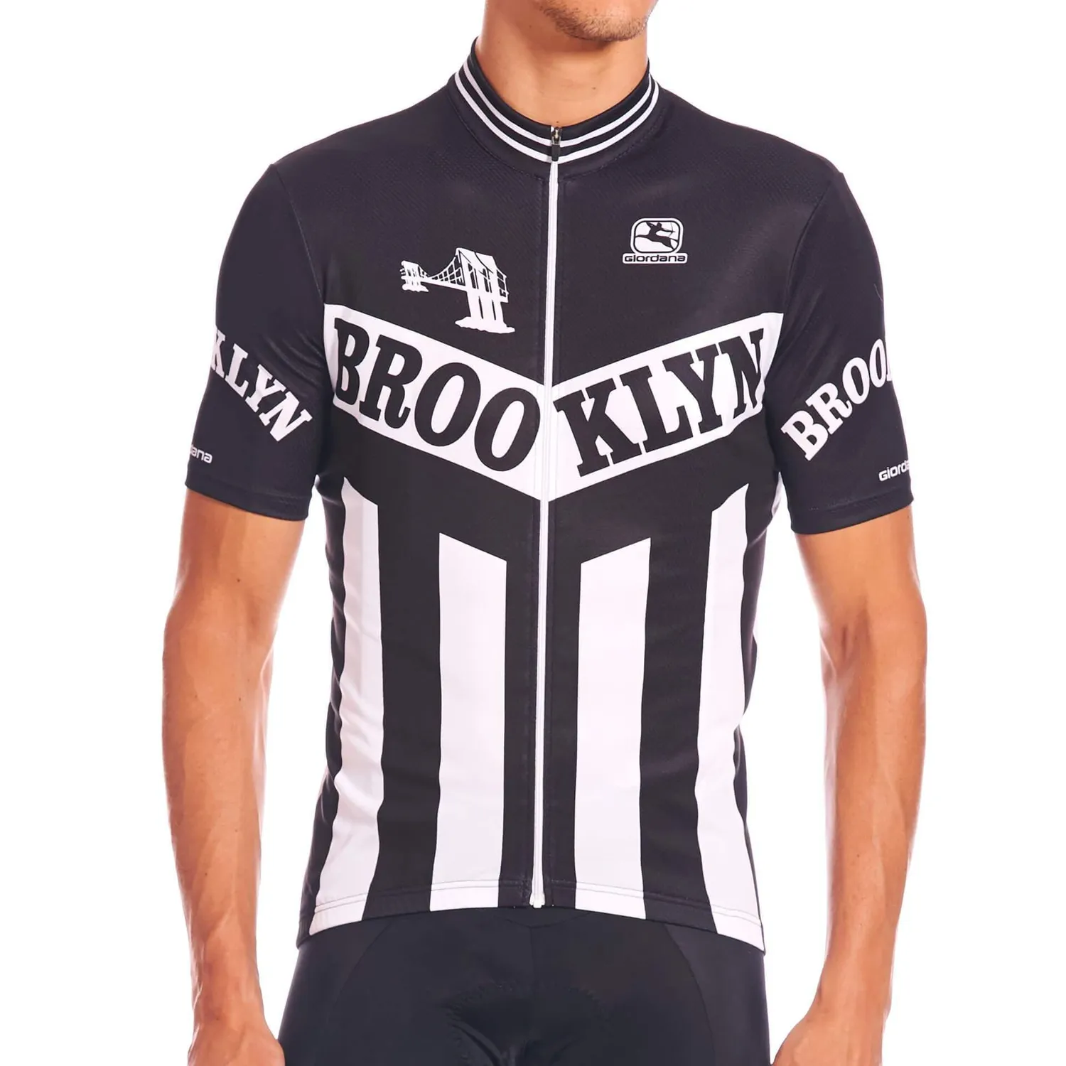 Giordana Vero Team Brooklyn cykeltröja röd vit blå avslappnad