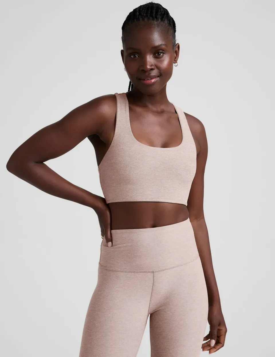 Beyond Yoga Spacedye Simplicity Long Line Bra 2.0 sporttopp Chai