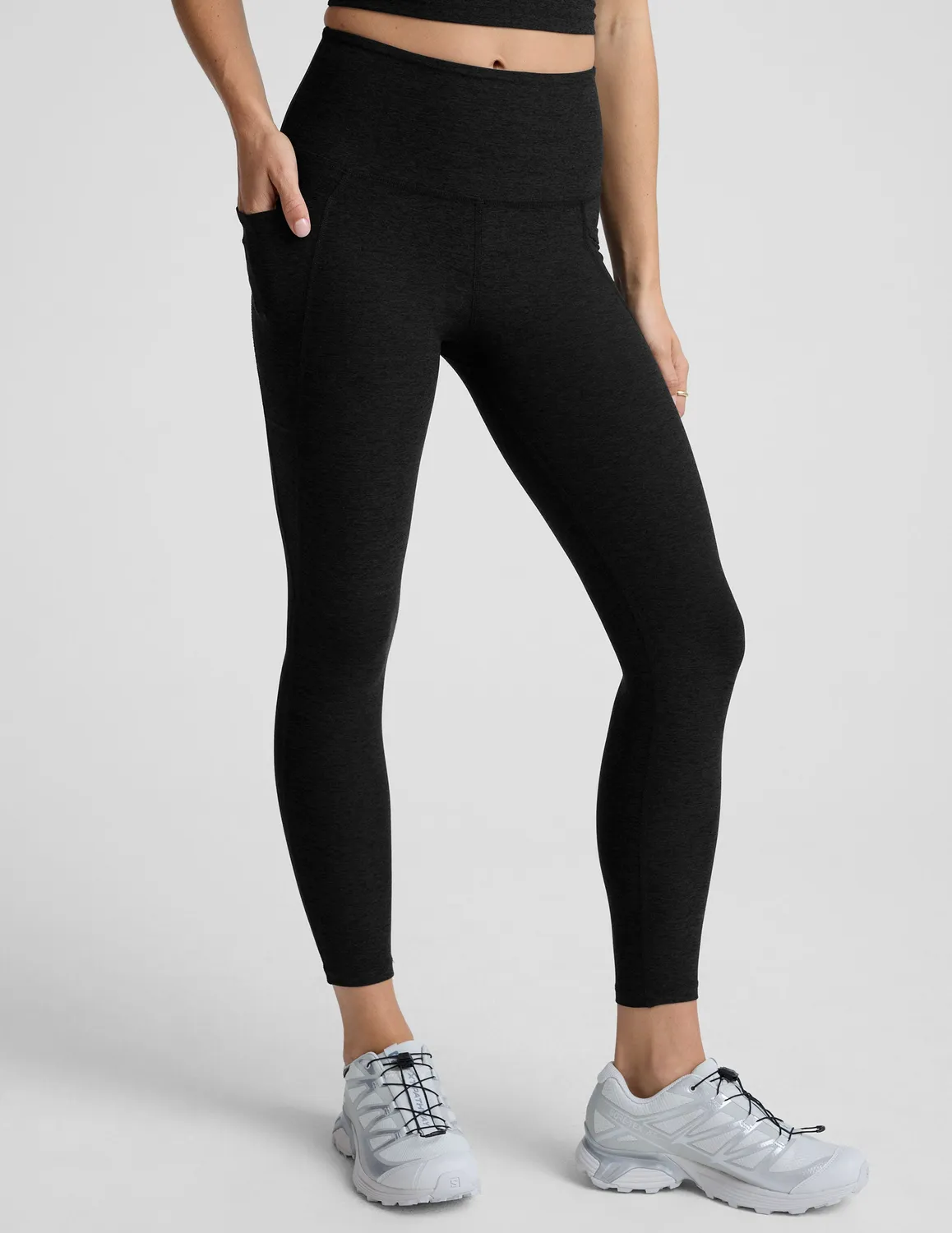 Beyond Yoga Spacedye Out Of Pocket Midi Legging Darkest Night fickor