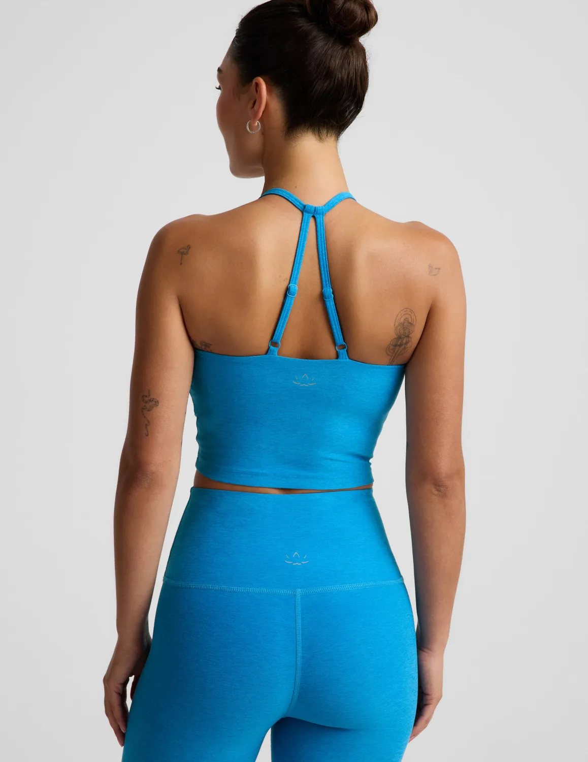 Beyond Yoga Spacedye Make It Strappy Tank träningslinne Malibu Lagoon