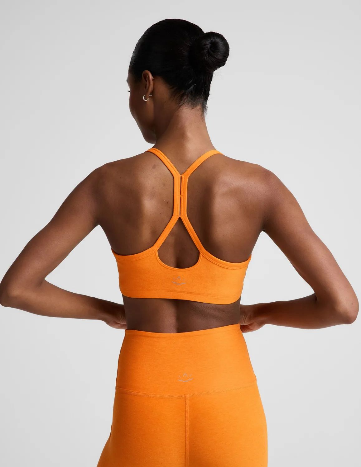 Beyond Yoga Spacedye Slim Racerback sport-bh Bright Citrus Heather mellanstöd