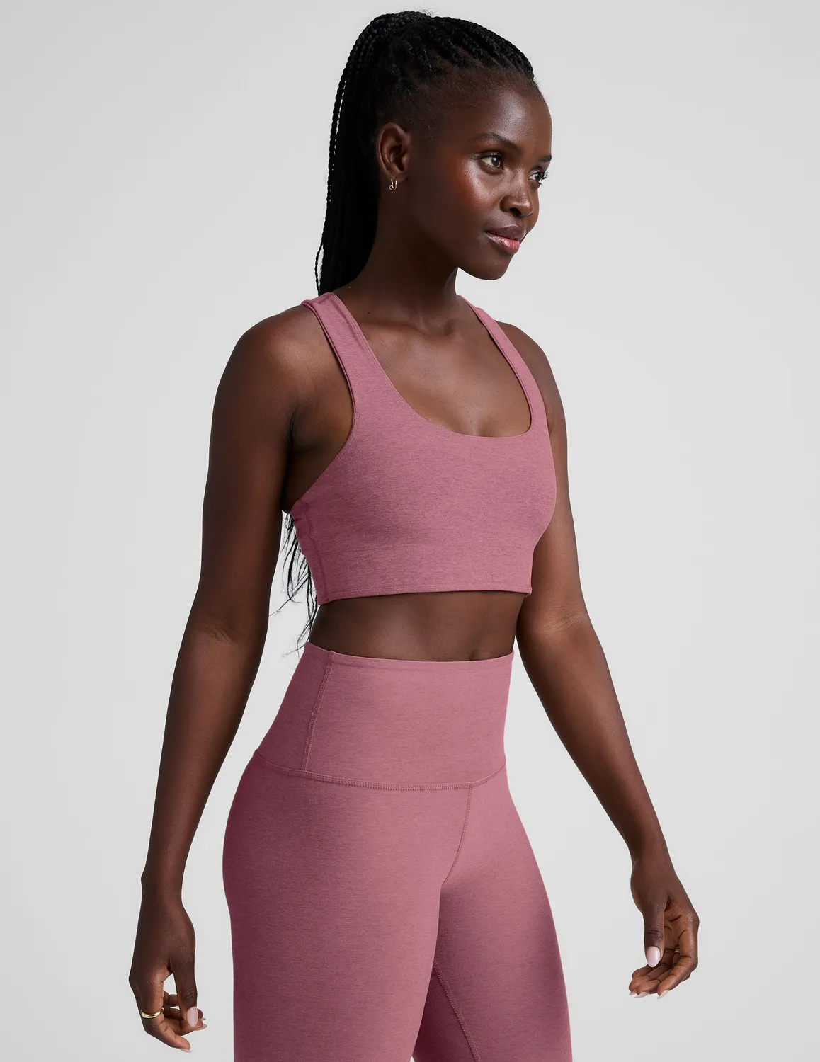 Beyond Yoga Spacedye Simplicity Long Line Bra 2.0 sportbh Orchid Blossom rosa