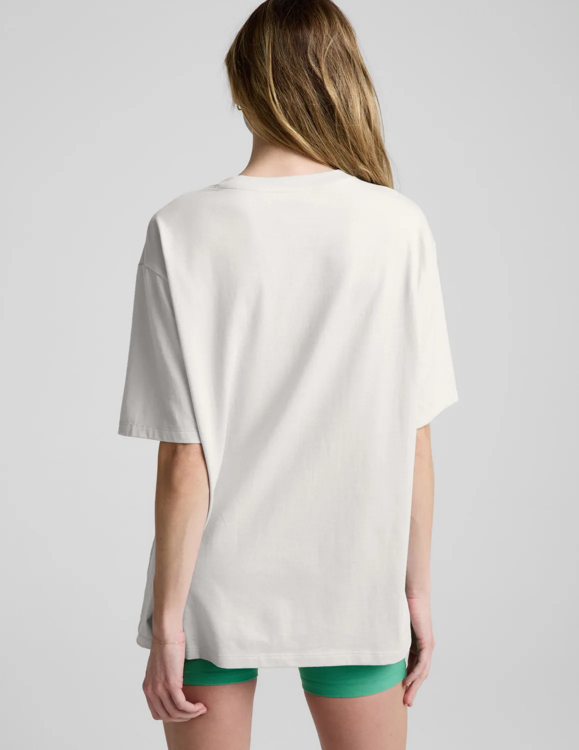 Beyond Yoga SoftKnit Better Than Ever Oversized Cotton Tee t-shirt vit dam
