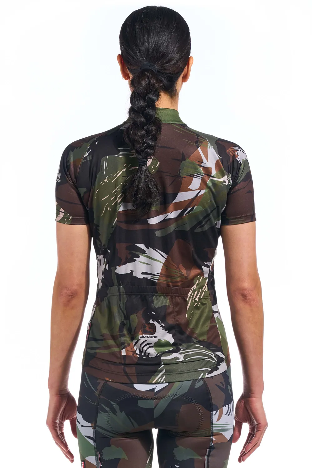 Giordana Vero Pro Brush Camo cykeltröja dam kortärmad