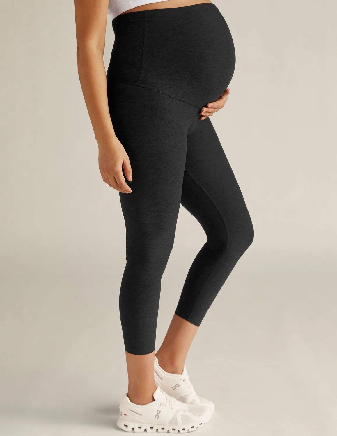 Beyond Yoga Spacedye Love The Bump gravidleggings Darkest Night
