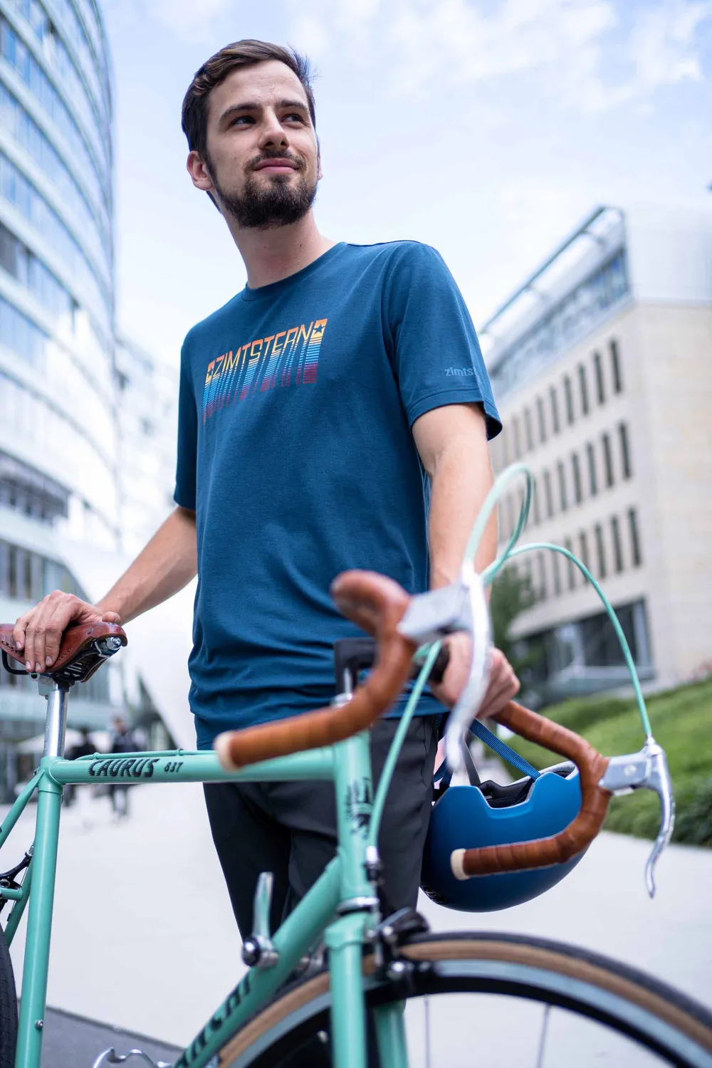 Zimtstern Setz Tee t-shirt herr merinoull