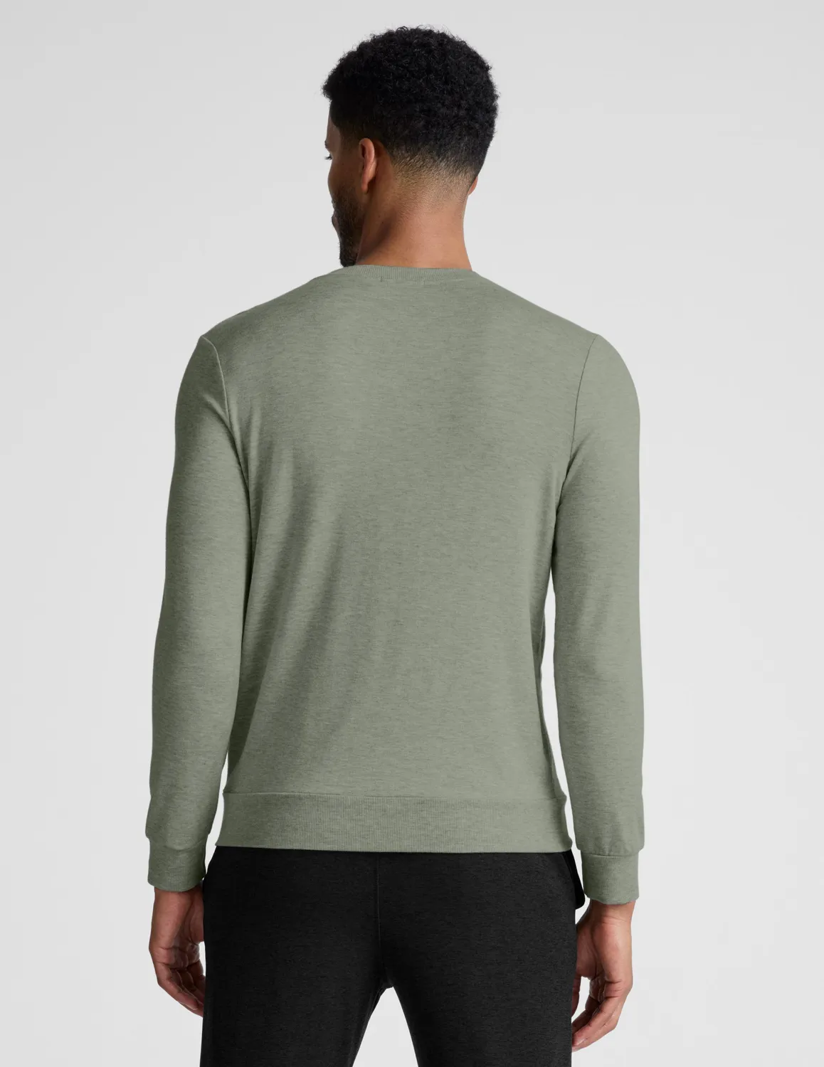 Beyond Yoga Always Beyond Crew Pullover Sweatshirt Grey Sage