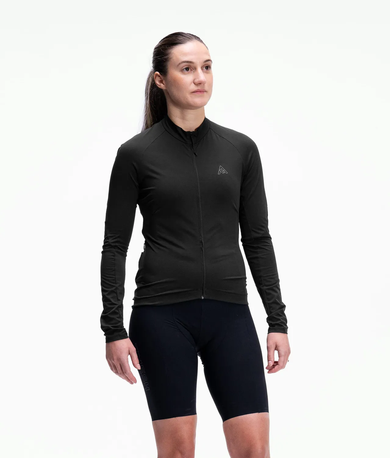 7MESH Atlas Long Sleeve cykeltröja dam svart långärmad