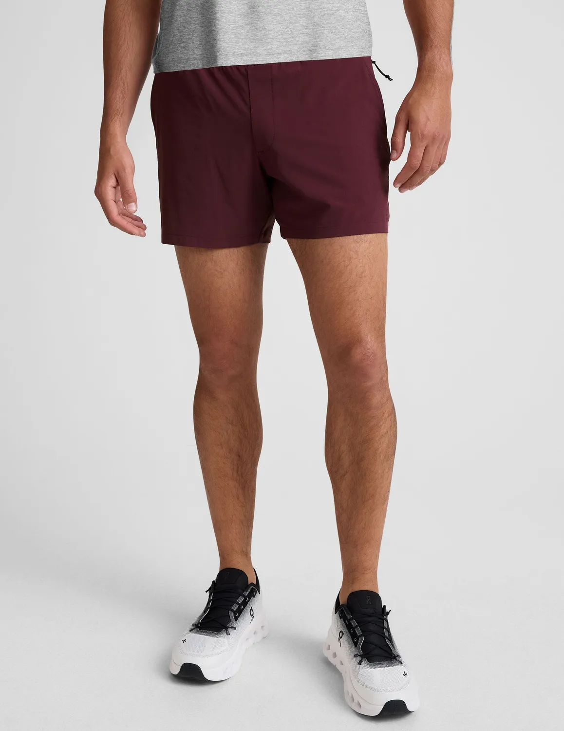 Beyond Yoga Pivotal 2.0 Men's Lined Short 5" shorts Deep Maroon vinröd