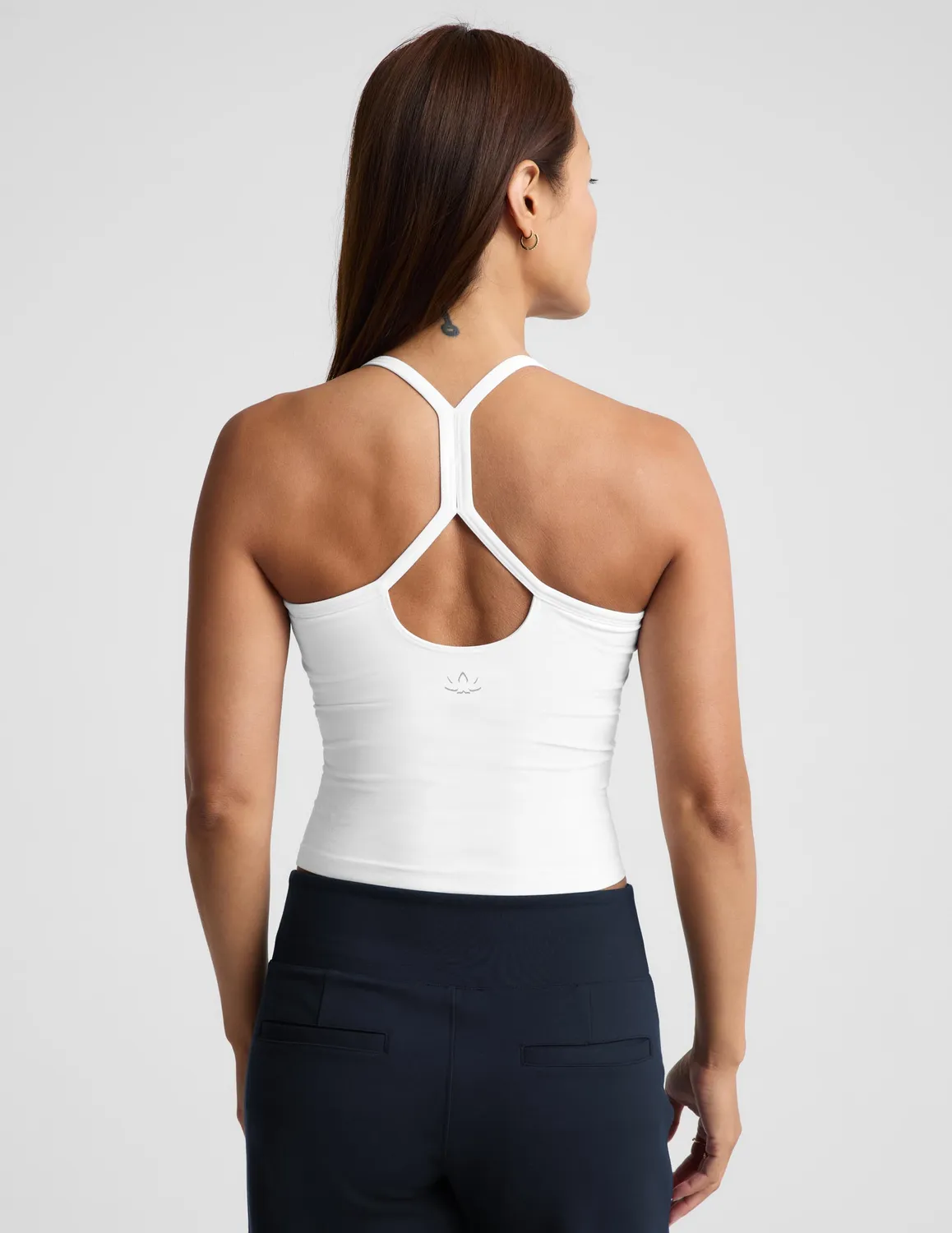 Beyond Yoga Spacedye Slim Racerback Midway linne Cloud White