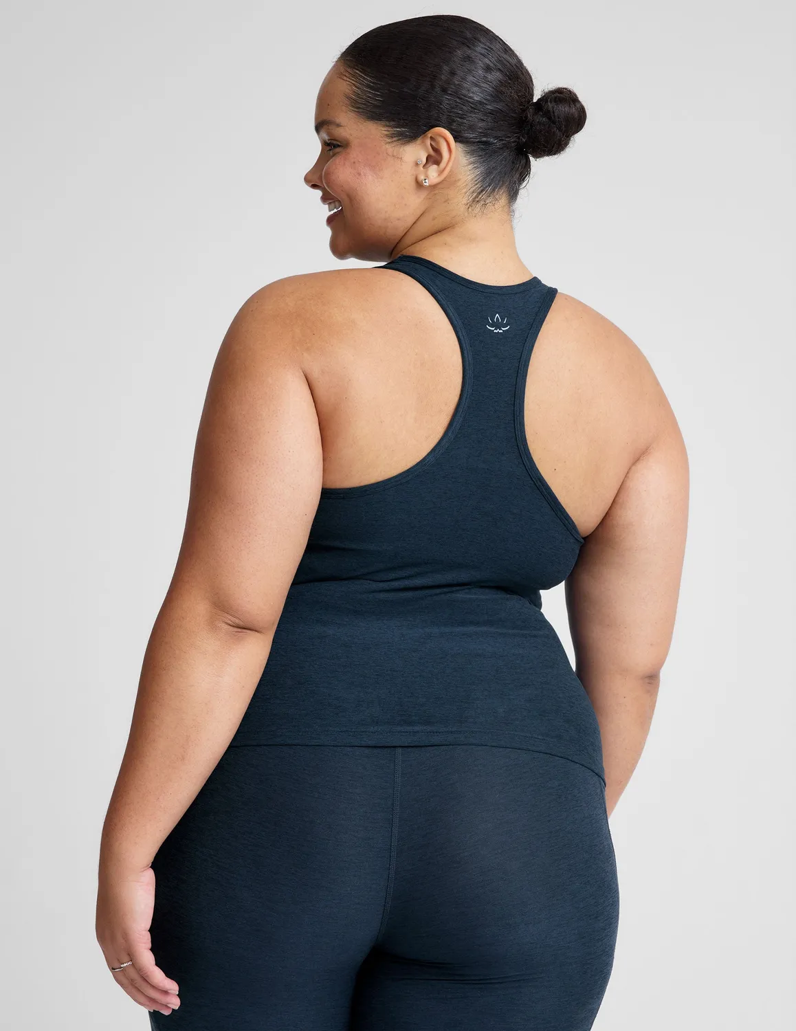 Beyond Yoga Spacedye Step Up Racerback träningslinne Nocturnal Navy