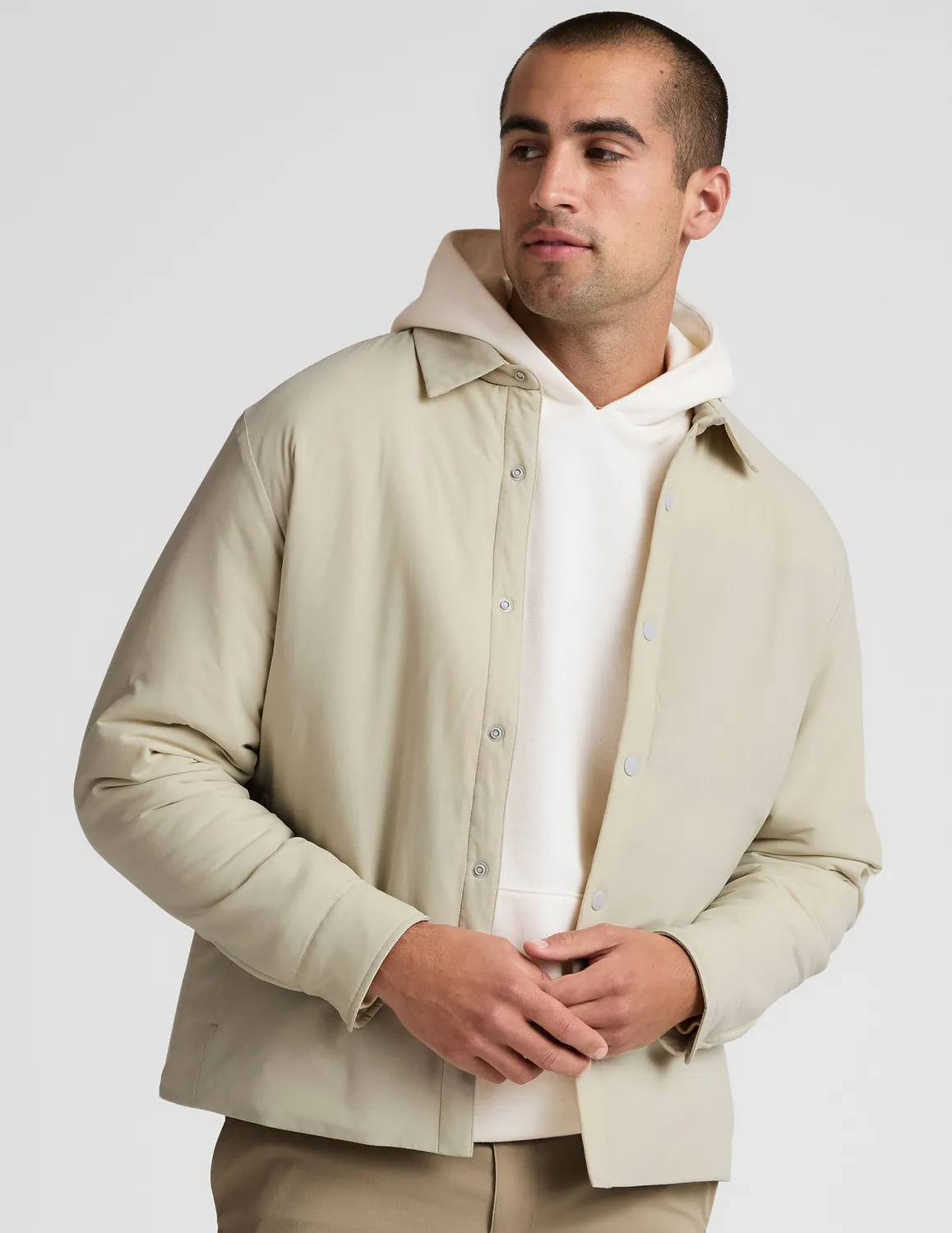 Beyond Yoga In Flight Insulated skjortjacka Sand vadderad
