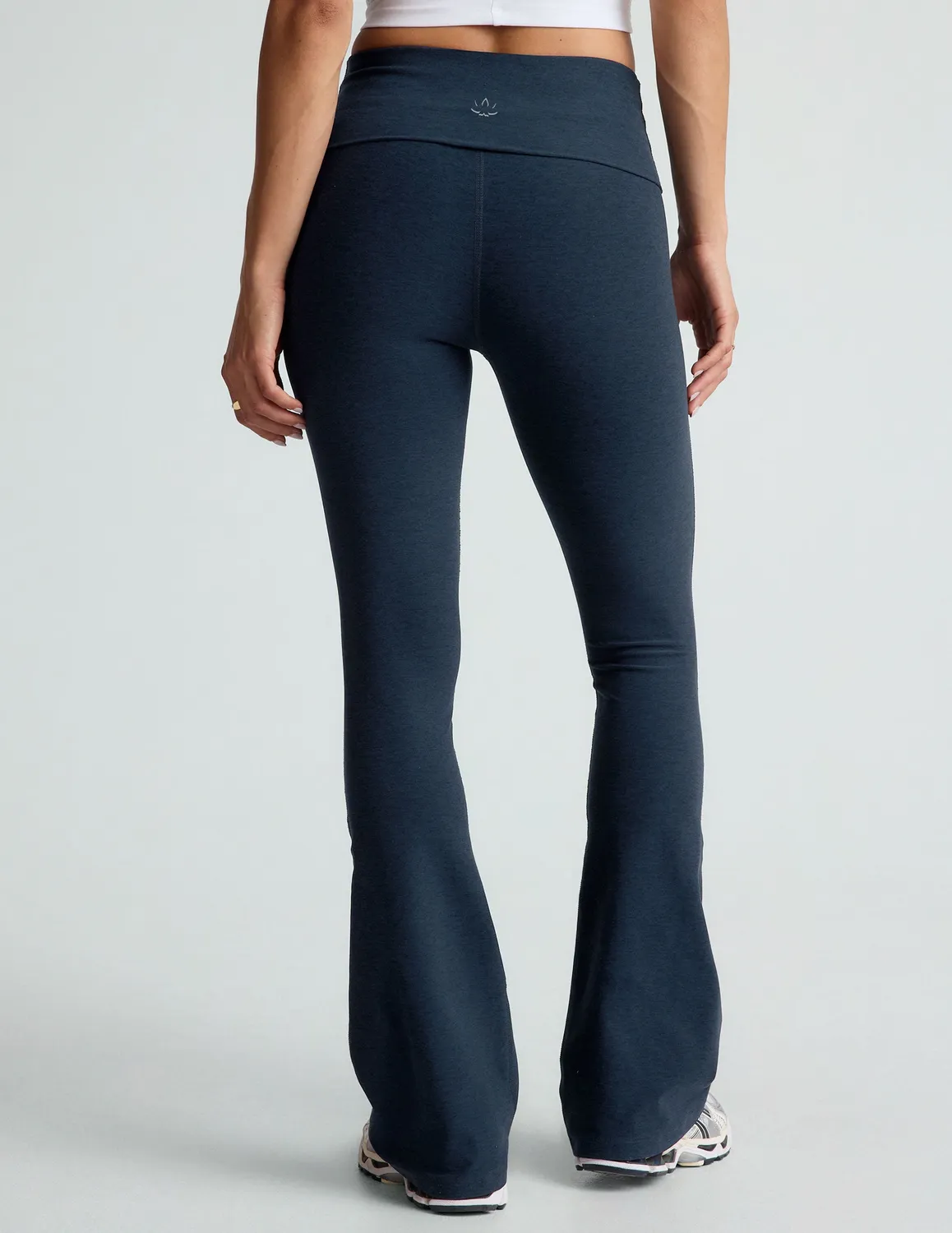 Beyond Yoga Spacedye Foldover Bootcut Pant byxor Nocturnal Navy
