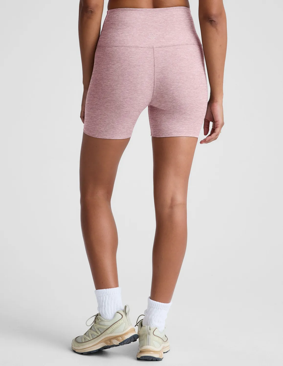Beyond Yoga Spacedye Keep Pace 5" cykelshorts Blush Blooms rosa melerad